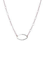Everyday wear delicate marquis shape necklace