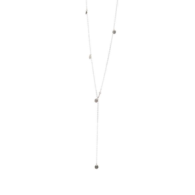 Sterling Silver Talia 10 Disc Lariat Necklace