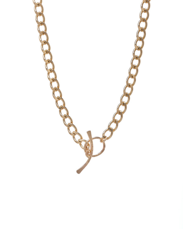 14k Gold-Filled Chain Necklace with Toggle Clasp