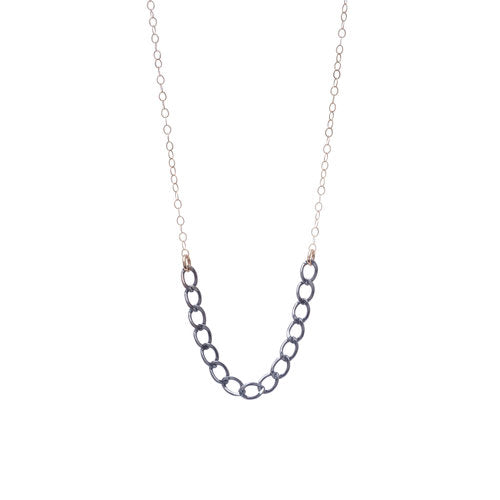 Everyday Chain Necklace in Two Tone mixed metals