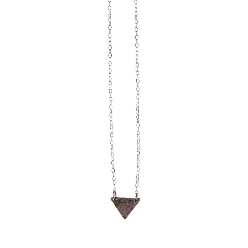 Sterling Silver Small Triangle Necklace