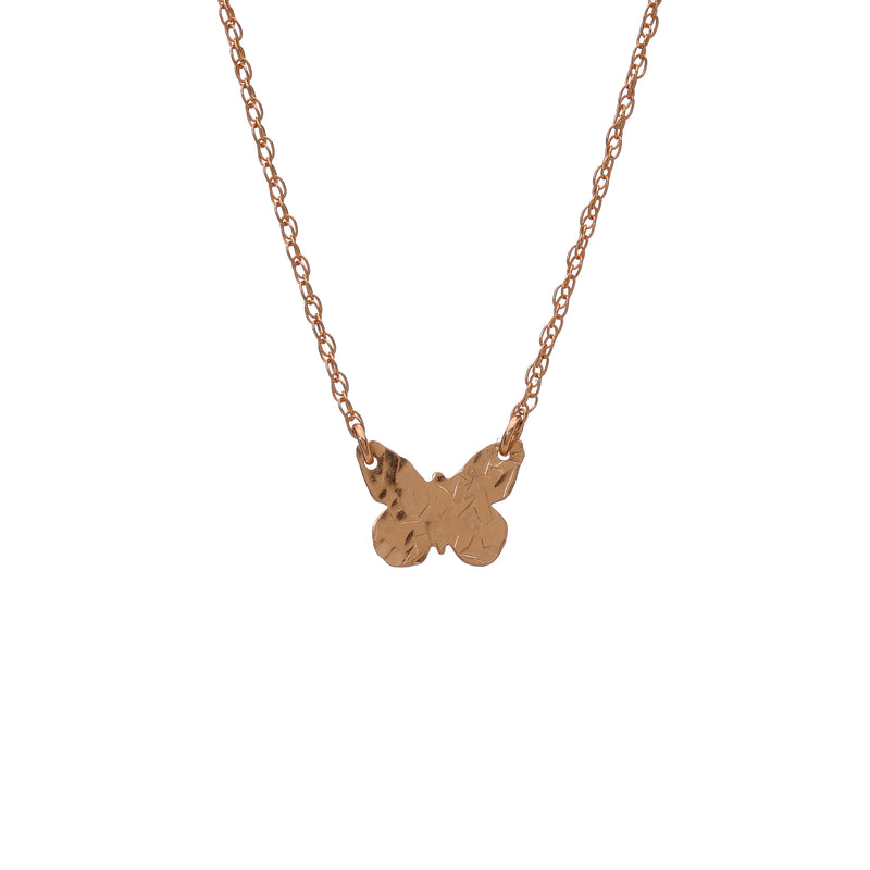 Rose Gold Filled Butterfly necklace