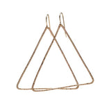 14K Gold Filled Triangle Hoop Earrings