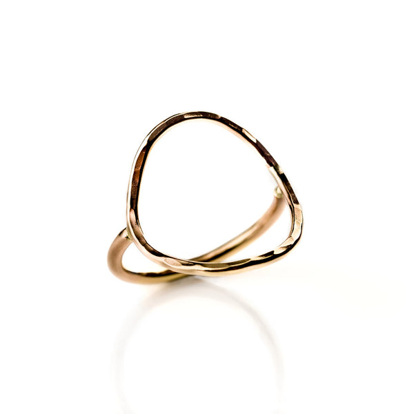 14k Gold Filled large Oval Ring by Kenda Kist Jewelry