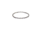 Hand forged Sterling Silver beaded ring