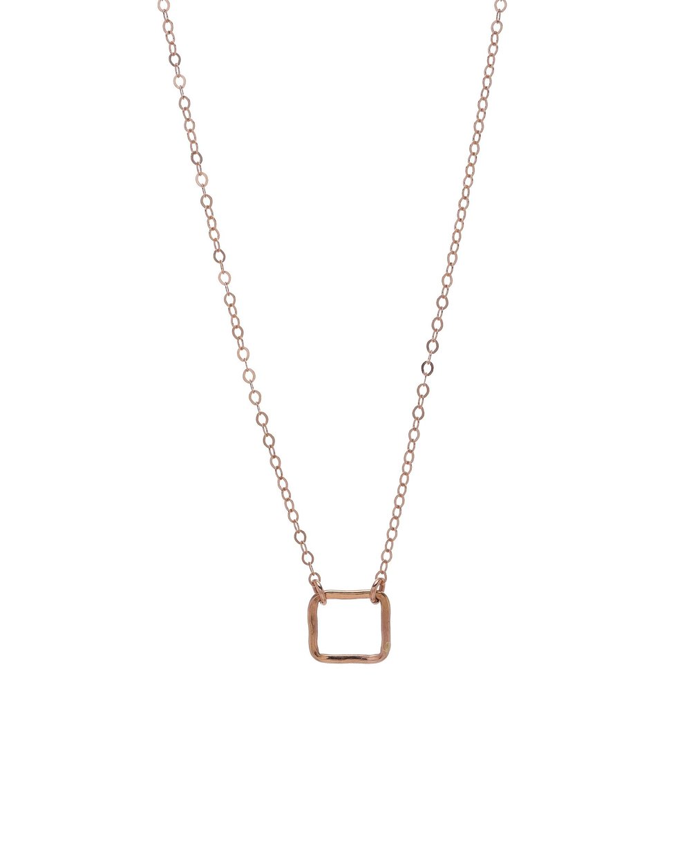 Geometric Square Charm Necklace