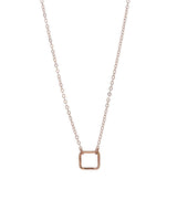 Geometric Square Charm Necklace