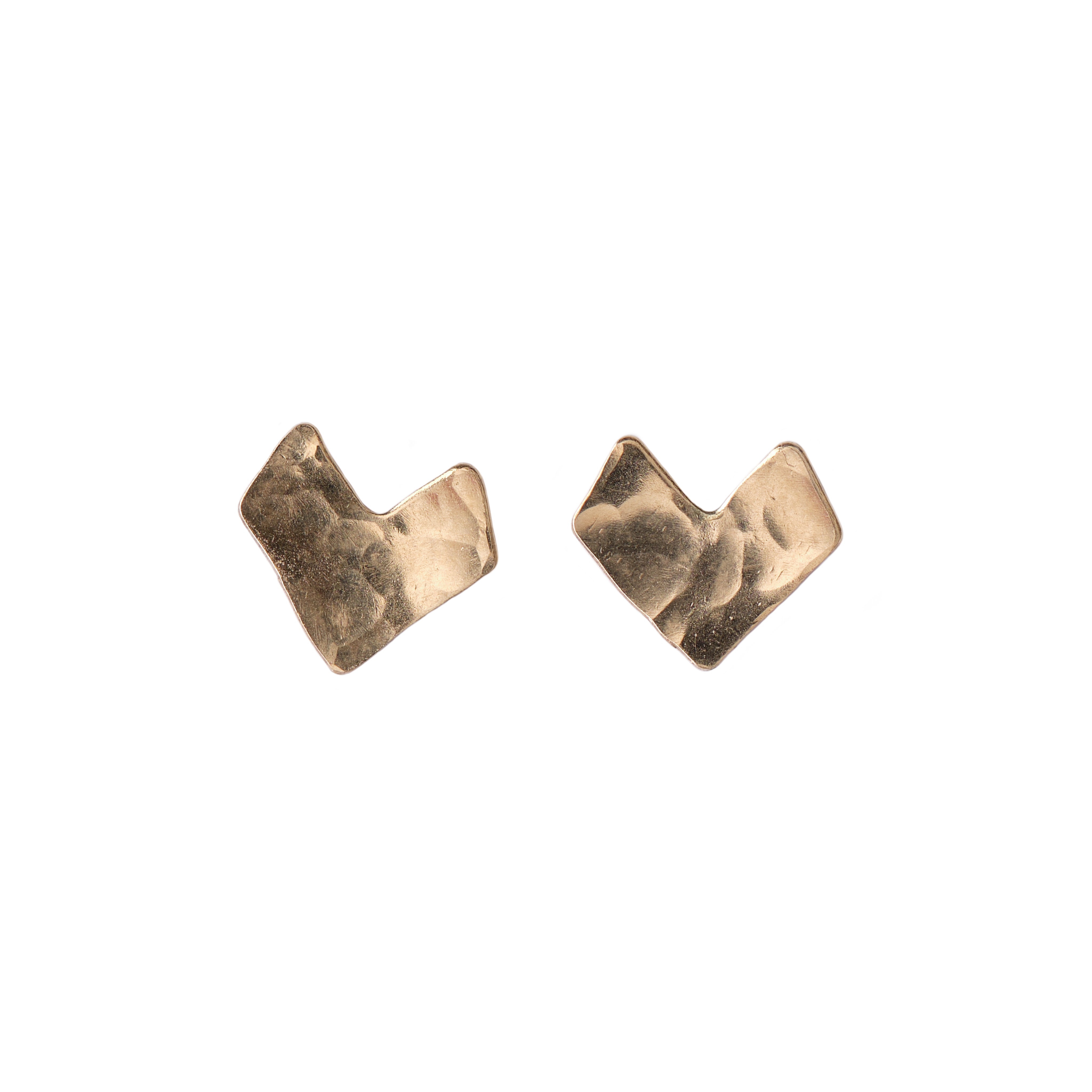 Asymmetrical Heart Stud