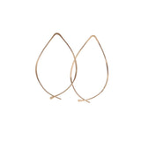 Wire Hoops Hand Forged by Kenda Kist in 14k Gold Filled