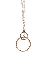 Kenda Kist Two tone metals connected circles necklace