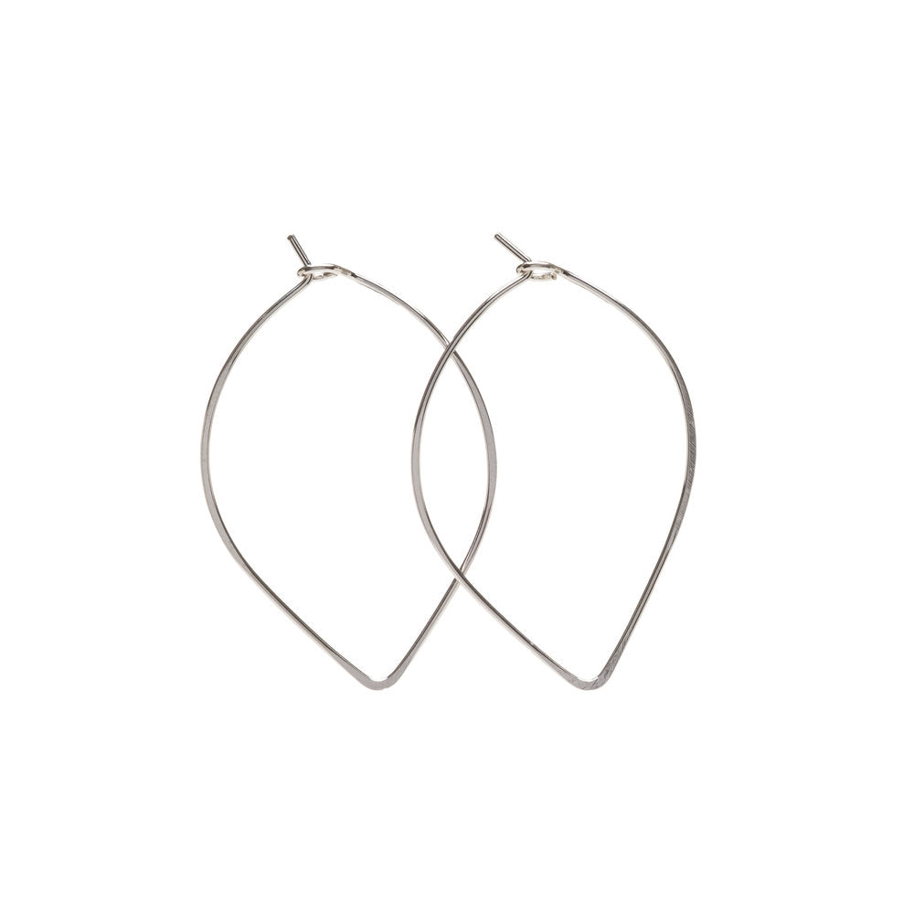 Sterling Silver Closed Wire Hoops by Kenda Kist