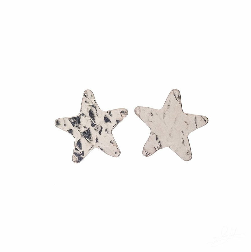 Sterling Silver Celestial Star Stud Earrings