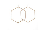 Kenda Kist Hexagon Hoops in 14k Gold Filled