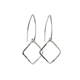 Sterling Silver Small Diamond Shape Earrings