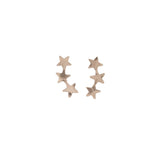 14k Gold Filled Star Climber Stud Earrings