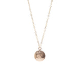 Minimalist Disc Pendant Necklace in 14k Gold Filled